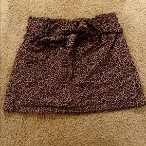 Leopard Print Skirt